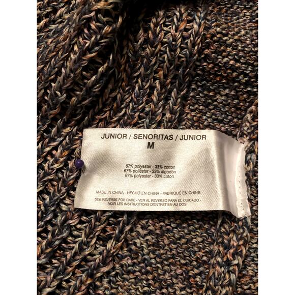 Anthropologie Ella Moss Junior Mood Indigo Rainbow Sleeveless Knit Sweater, Sz M - Picture 5 of 8